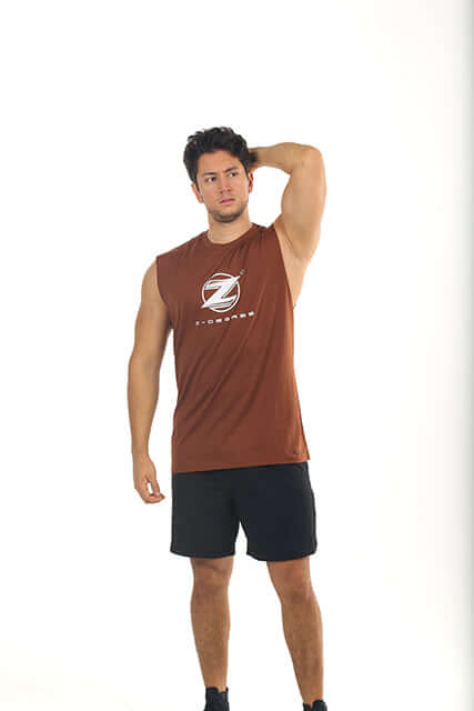 ZD Male Centered Casual Tank Z-DEGREE Activewear Sportswear Gym Yoga athletic clothing workout clothes.